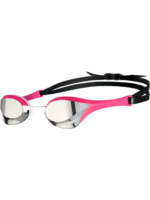 Arena Cobra Ultra Swipe Goggles - Silver Mirror/Pink