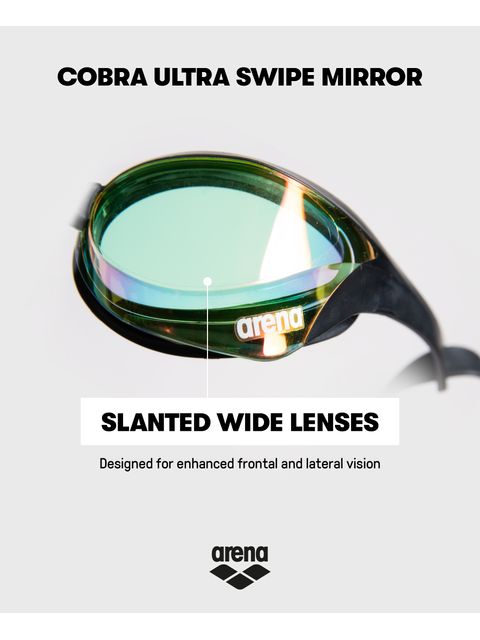 Arena Cobra Ultra Swipe Goggles - Yellow Mirror/White