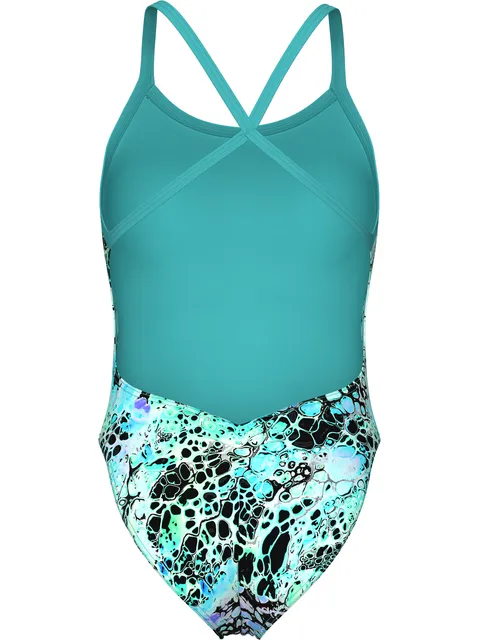 Arena Criss Cross One Piece - Earth View Blue