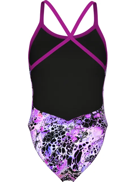 Arena Criss Cross One Piece - Earth View Purple