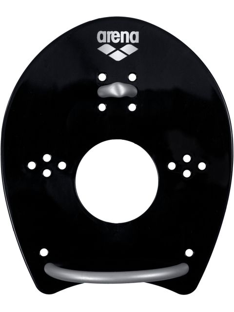Arena Elite Hand Paddles - Black & Silver