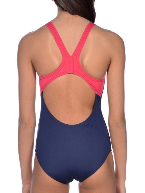 Arena Essentials Junior Navy Girls One Piece