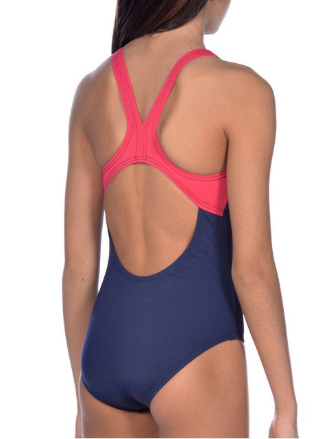 Arena Essentials Junior Navy Girls One Piece