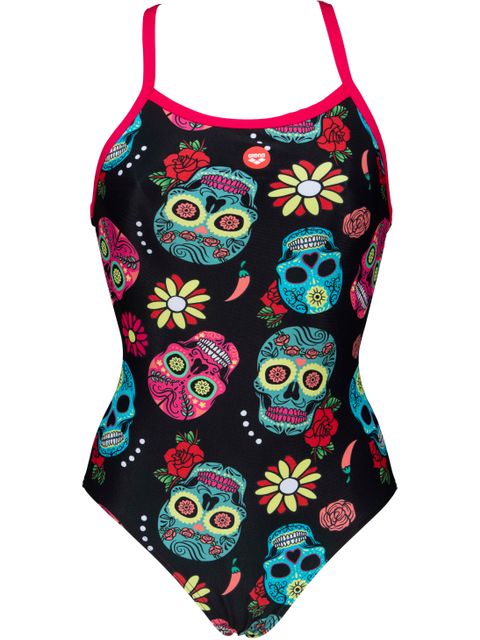 Arena Light Drop Back One Piece - Crazy Skulls Carnival