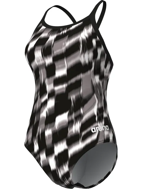 Arena Lightdrop Back One Piece - Wave Black