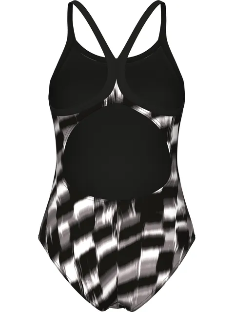 Arena Lightdrop Back One Piece - Wave Black