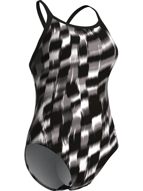 Arena Lightdrop Back One Piece - Wave Black
