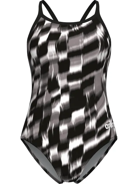 Arena Lightdrop Back One Piece - Wave Black