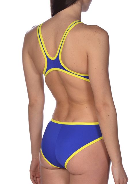 Arena One Biglogo Blue & Yellow Womens One Piece