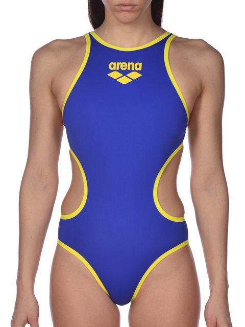 Arena One Biglogo Blue & Yellow Womens One Piece