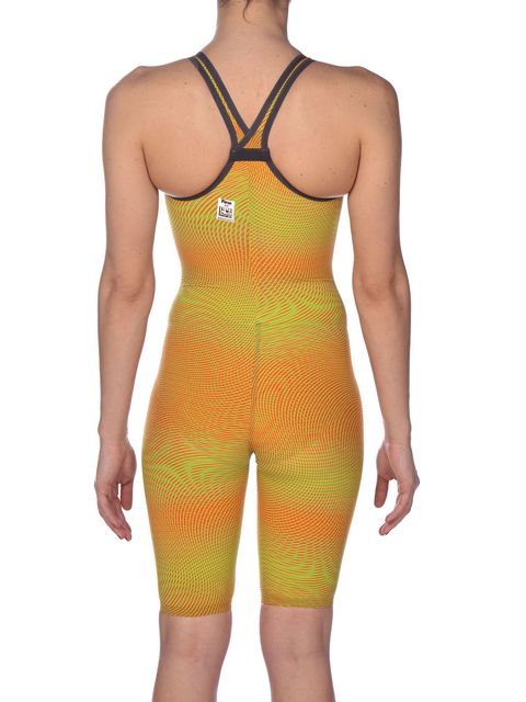 Arena Powerskin Carbon Air 2 Kneelength Lime & Orange