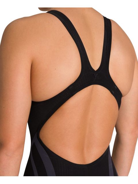 Arena Powerskin Carbon Core FX Open Back Kneelength - Black/Gold