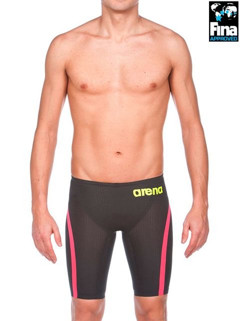 Arena Powerskin Carbon Flex VX Dark Grey & Fluro Red Jammers
