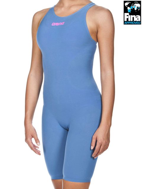 Arena Powerskin R-Evo One Blue & Pink Kneelength 