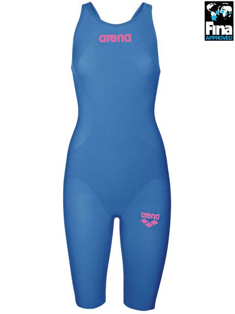 Arena Powerskin R-Evo One Blue & Pink Kneelength 