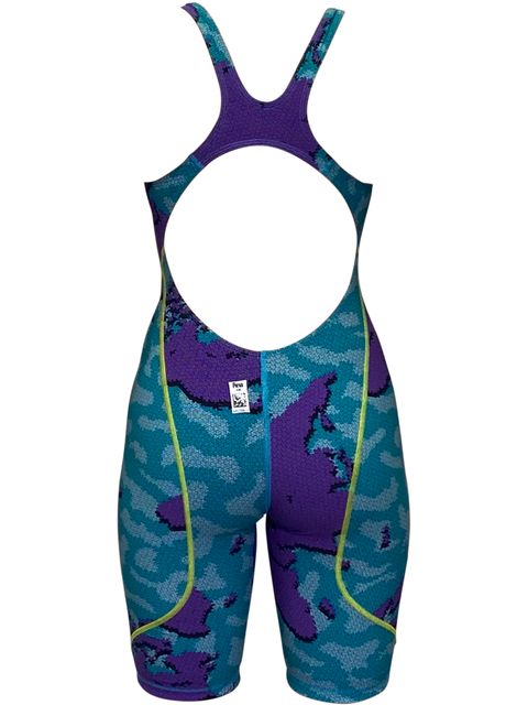 Arena Powerskin ST 2.0 Junior Kneelength - Purple Map