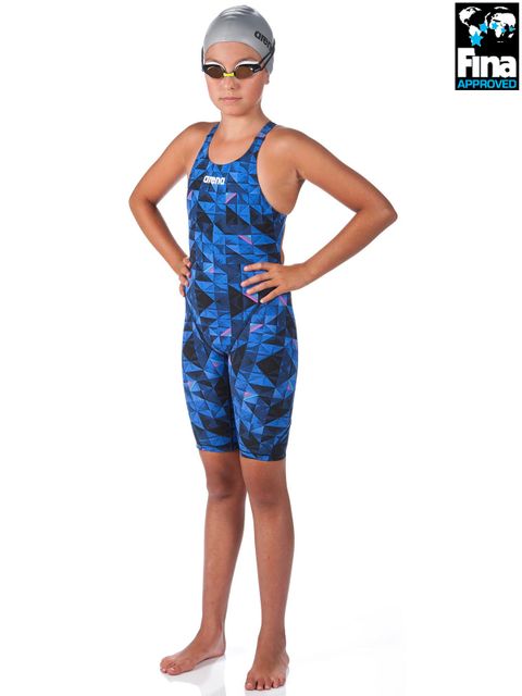 Arena Powerskin ST 2.0 Limited Edition Navy Girls Kneelength