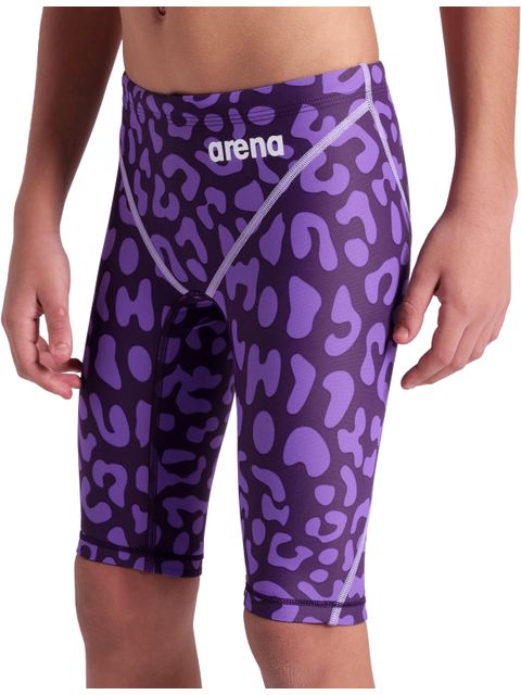 Arena Powerskin ST NEXT Junior Jammers - Leopard Violet