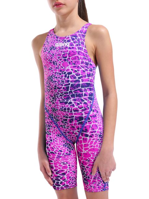 Arena Powerskin ST NEXT Junior Kneelength - Snakeskin Pink