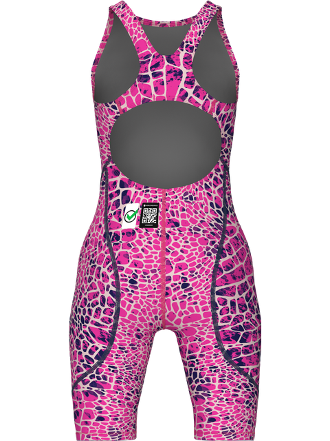 Arena Powerskin ST NEXT Junior Kneelength - Snakeskin Pink