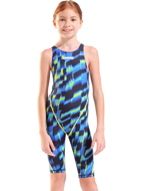 Arena Powerskin ST NEXT Junior Kneelength Limited Edition - Aqua Gleam