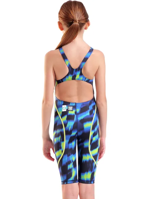 Arena Powerskin ST NEXT Junior Kneelength Limited Edition - Aqua Gleam