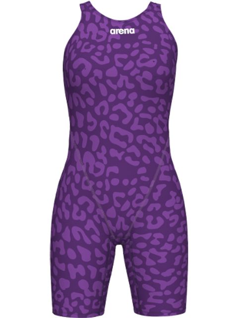 Arena Powerskin ST NEXT Openback Kneeskin - Leopard Violet