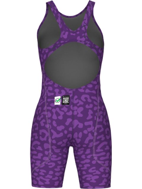 Arena Powerskin ST NEXT Openback Kneeskin - Leopard Violet