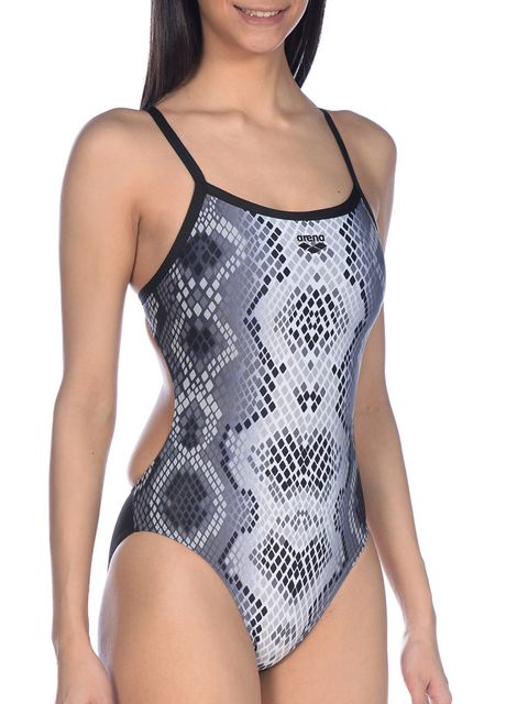 Arena Snake Skin Black Womens One Piece