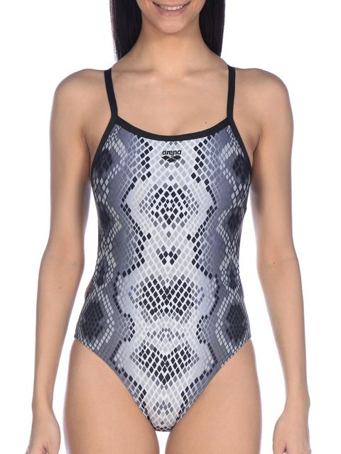 Arena Snake Skin Black Womens One Piece
