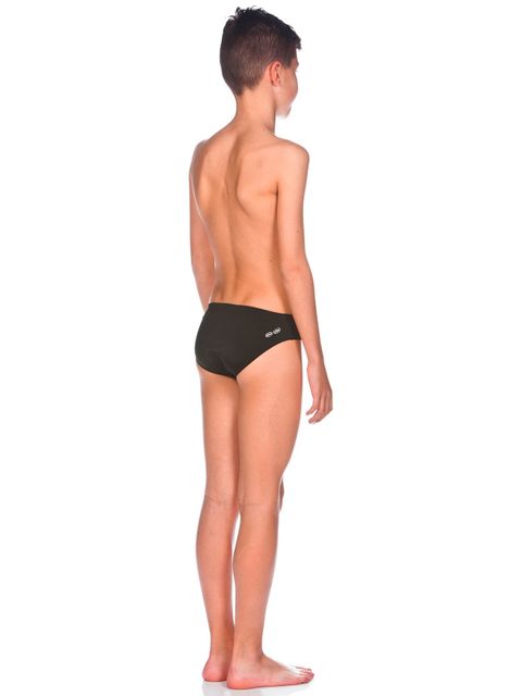 Arena Solid Black Boys Briefs