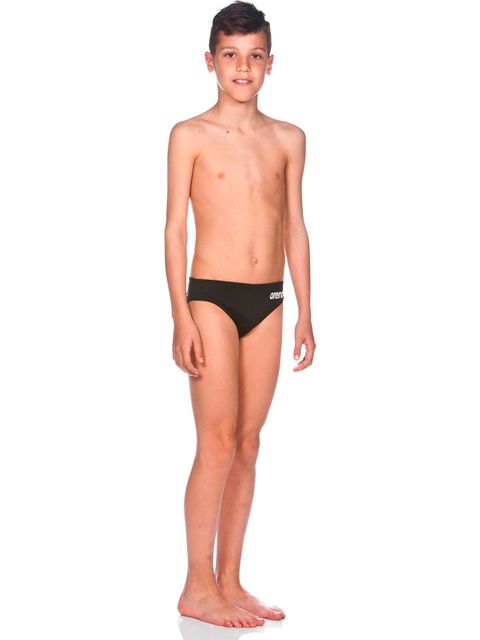 Arena Solid Black Boys Briefs