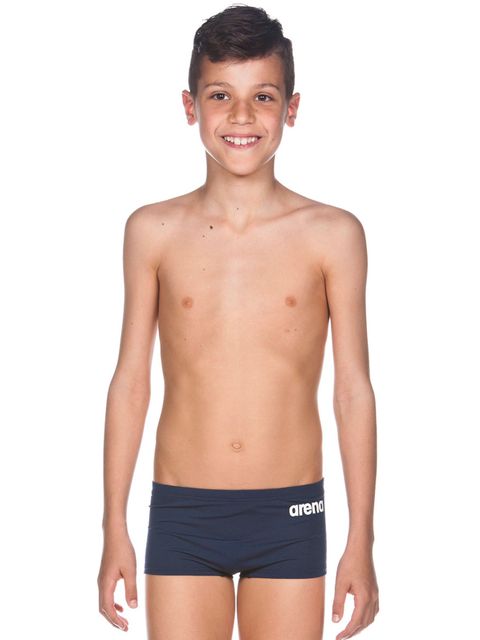 Arena Boys Solid Navy Squared Short