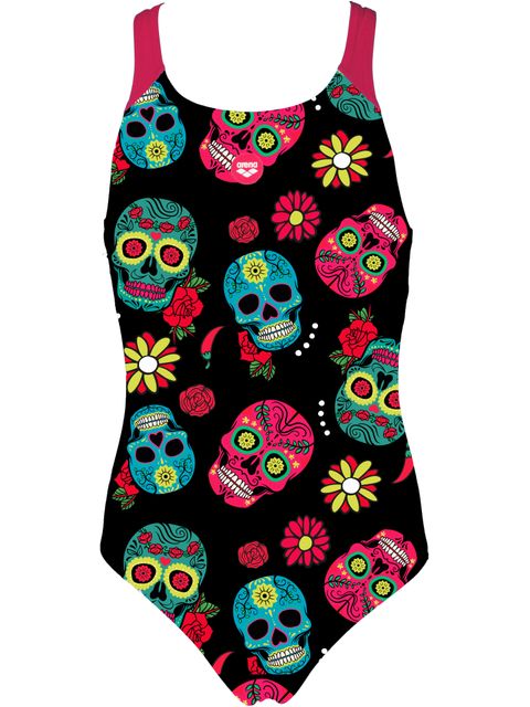 Arena Swim Pro Back One Piece - Crazy Skulls Carnival