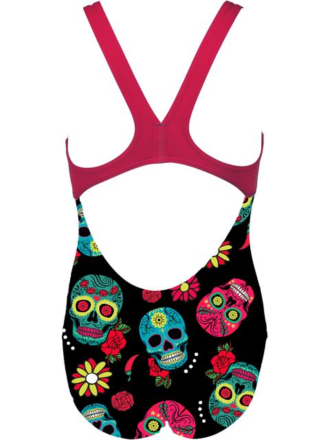 Arena Swim Pro Back One Piece - Crazy Skulls Carnival