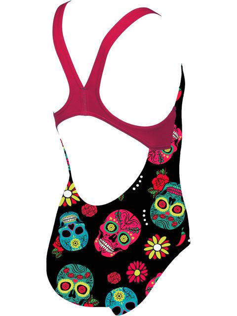 Arena Swim Pro Back One Piece - Crazy Skulls Carnival