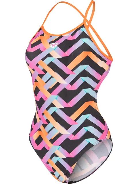 Arena Texture Tie Back One Piece - Multi/Black