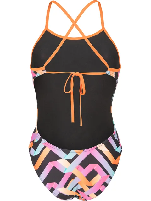 Arena Texture Tie Back One Piece - Multi/Black