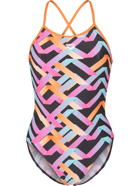 Arena Texture Tie Back One Piece - Multi/Black