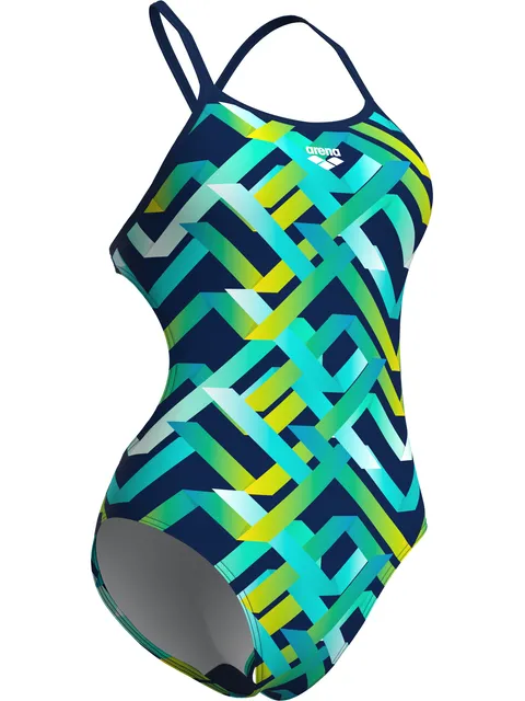 Arena Texture Tie Back One Piece - Multi/Navy