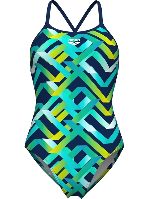 Arena Texture Tie Back One Piece - Multi/Navy