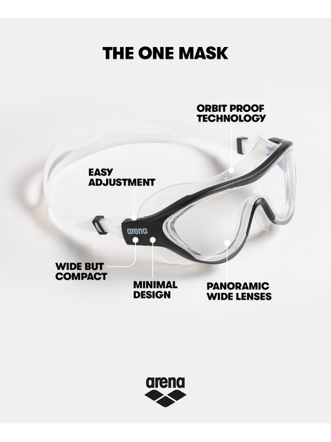 Arena The One Swim Mask - Clear/Black/Clear