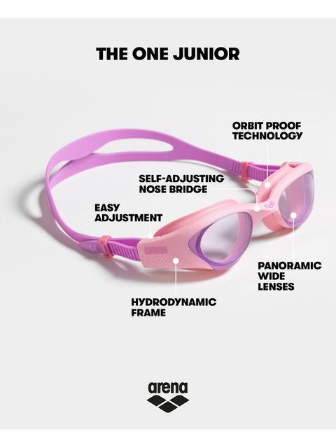 Arena The One Junior Tinted Goggles - Red & Blue