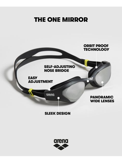 Arena The One Goggles - Silver Mirror/Black