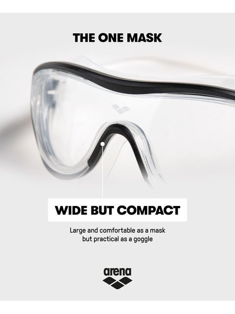 Arena The One Smoke Swim Mask - Black & Clear