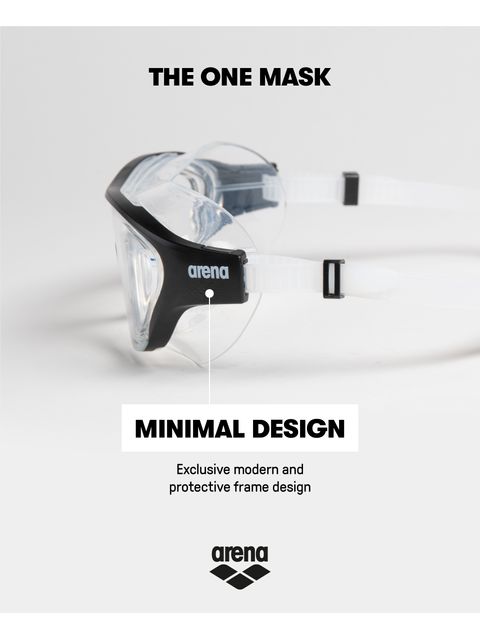 Arena The One Smoke Swim Mask - Black & Clear