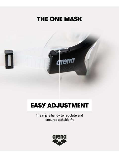 Arena The One Smoke Swim Mask - Black & Clear