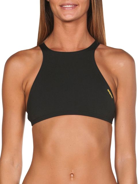 Arena Think Black & Yellow Bikini Top