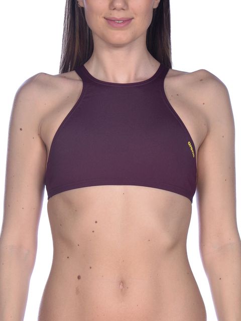 Arena Think Red & Yellow Bikini Top