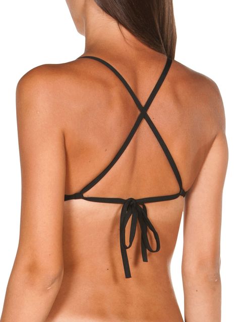 Arena Triangle Feel Black & Yellow Bikini Top